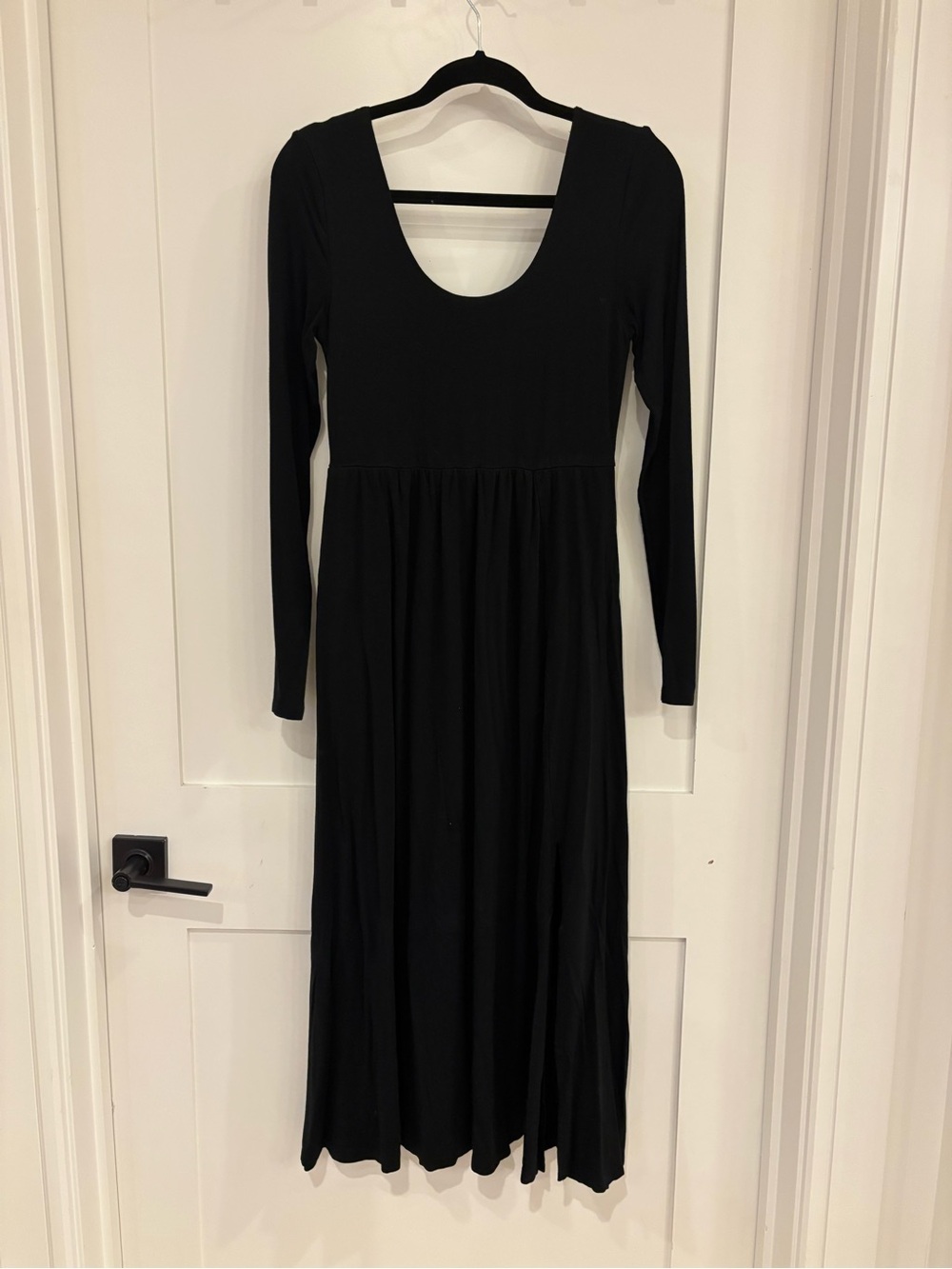 a new day Black Long Sleeve Scoop Neck Maxi Dress